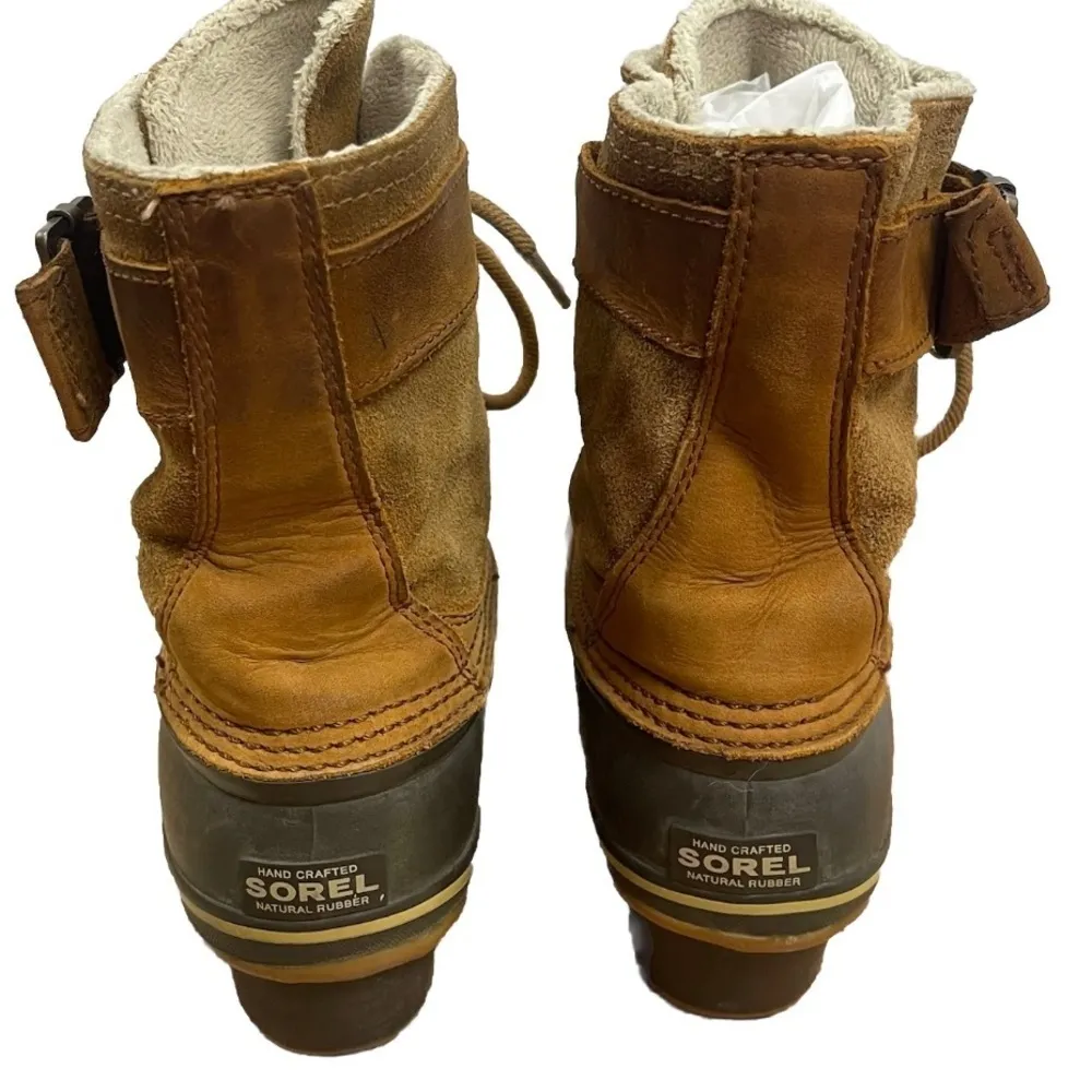 Sorel Women's Size 9 Winter Fancy Lace Mid Calf Boot Suede Leather Waterproof - Image 4