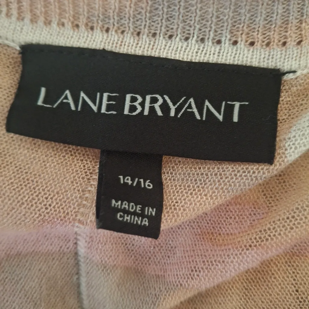 Lane Bryant 14 16  Pink Camouflage  V-Neck Top NWOT - Image 10