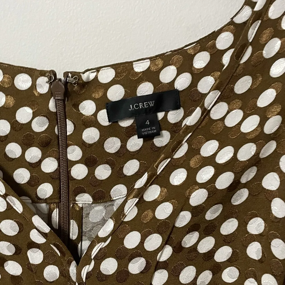 J.Crew  Polka Dot Peplum Blouse - Image 3