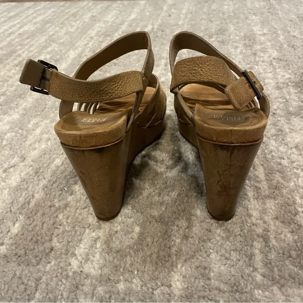 Eileen Fisher Strappy Platform Wedge - Image 5