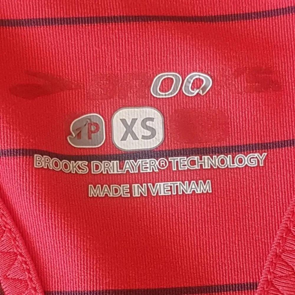 Womens Tank Top Running Striped Racerback Activewear Workout Size XS - Image 8