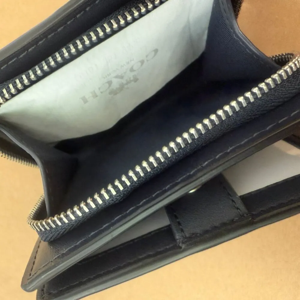 coach Boxed Snap Wallet And Picture Frame Bag Charm With Snowman Print c6941 - Image 7