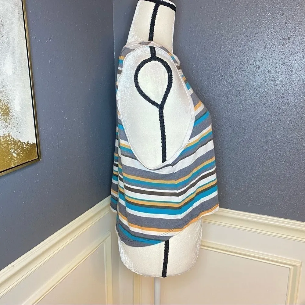 Sweaty Betty Blue Summer Crop Vest/Tank Top - Image 9