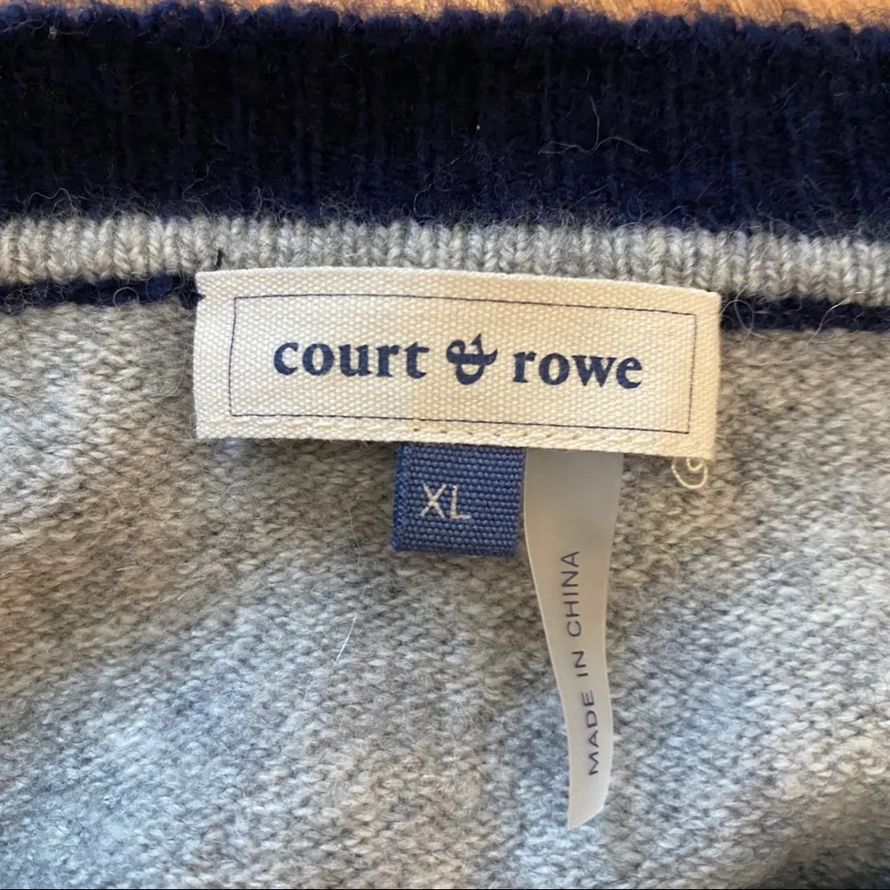 Court & Rowe Cozy Bouclé Sequin Argyle Sweater Size XL - Image 7