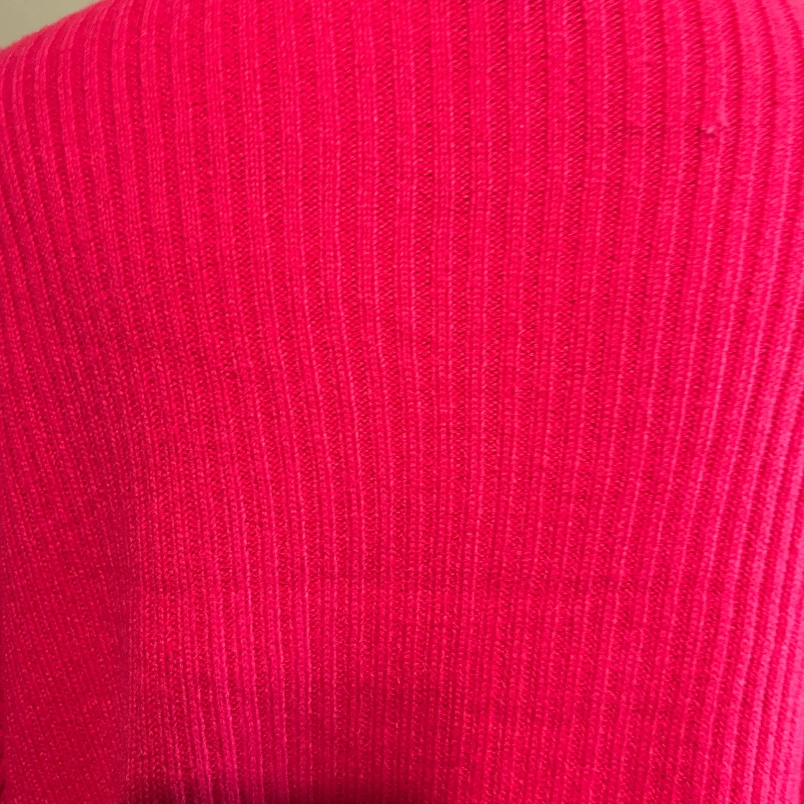 Sweater Turtleneck Fuchsia Crop Tie Sides Ribbed Knit Casual Bogo Runway 7 SZ 1X Pink - Image 11