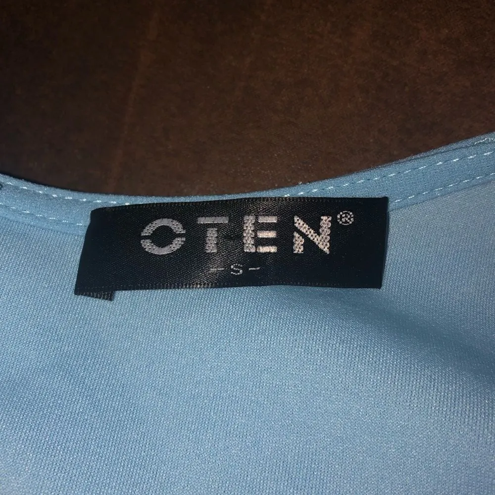 OTEN deal sleeve dress size Small color is cloud blue Blue - Image 2