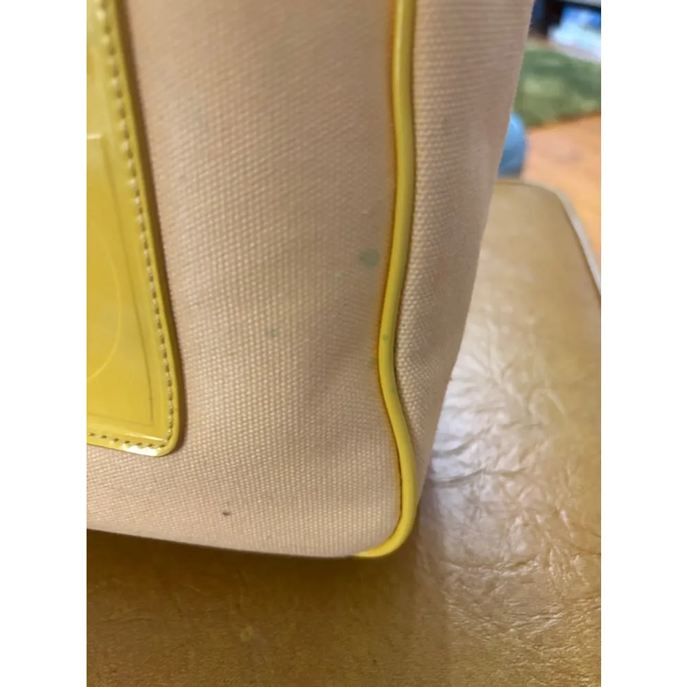 Women's Liz Claiborne Tote Bag Small Beige Yellow - Image 6