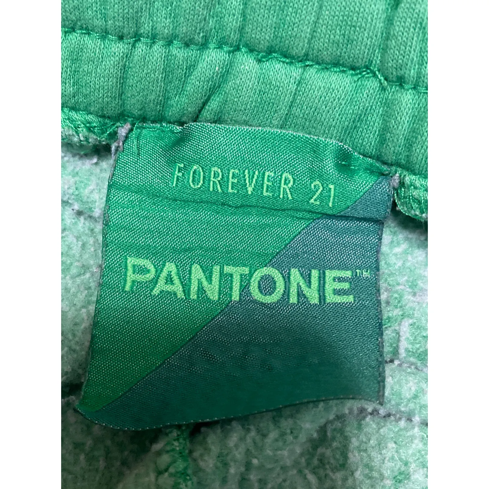 Forever 21 Pantone Womens Green Fleece Pocket Athletic Jogger Sweat Pants Size S - Image 4