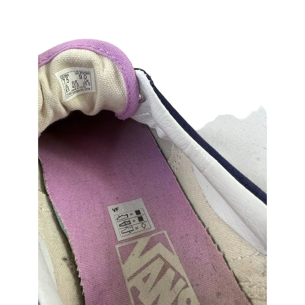 Vans Women's Old Skool Purple & White Shoes - Image 5