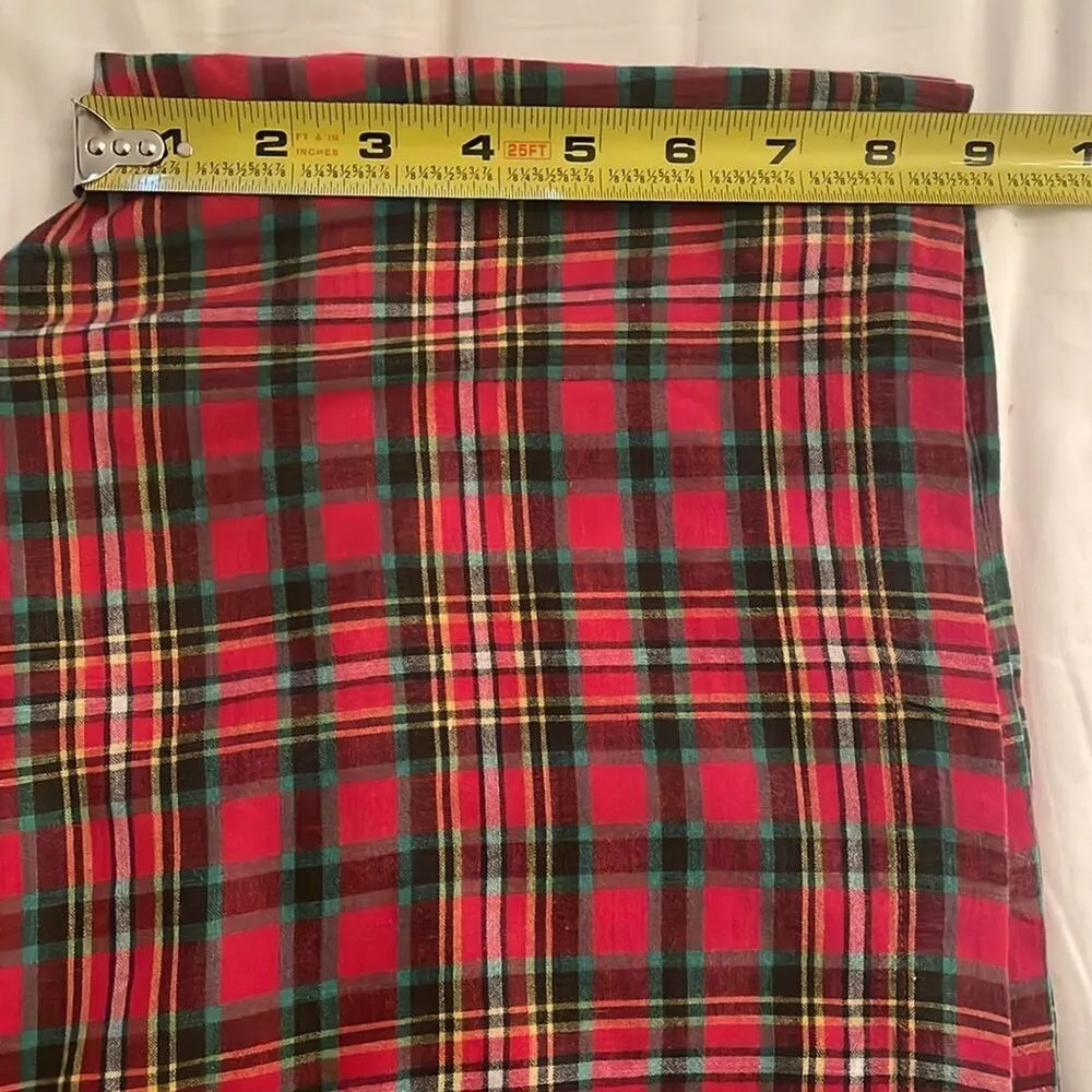 Izod Lacoste Vintage Red Tartan Plaid Shorts Womens Size 6 Preppy High Rise - Image 7