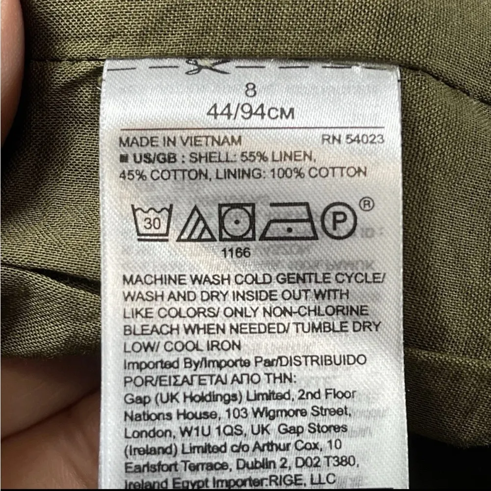 Banana Republic wide leg cropped jumpsuit SZ:8 - Image 10