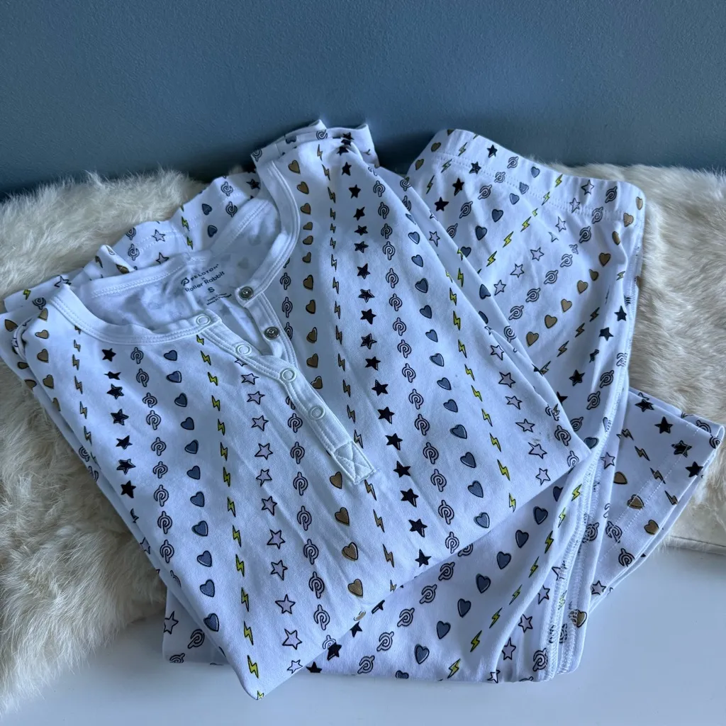 Peloton x Roller Rabbit Heart Star Lightning Bolt Pajamas - Image 2