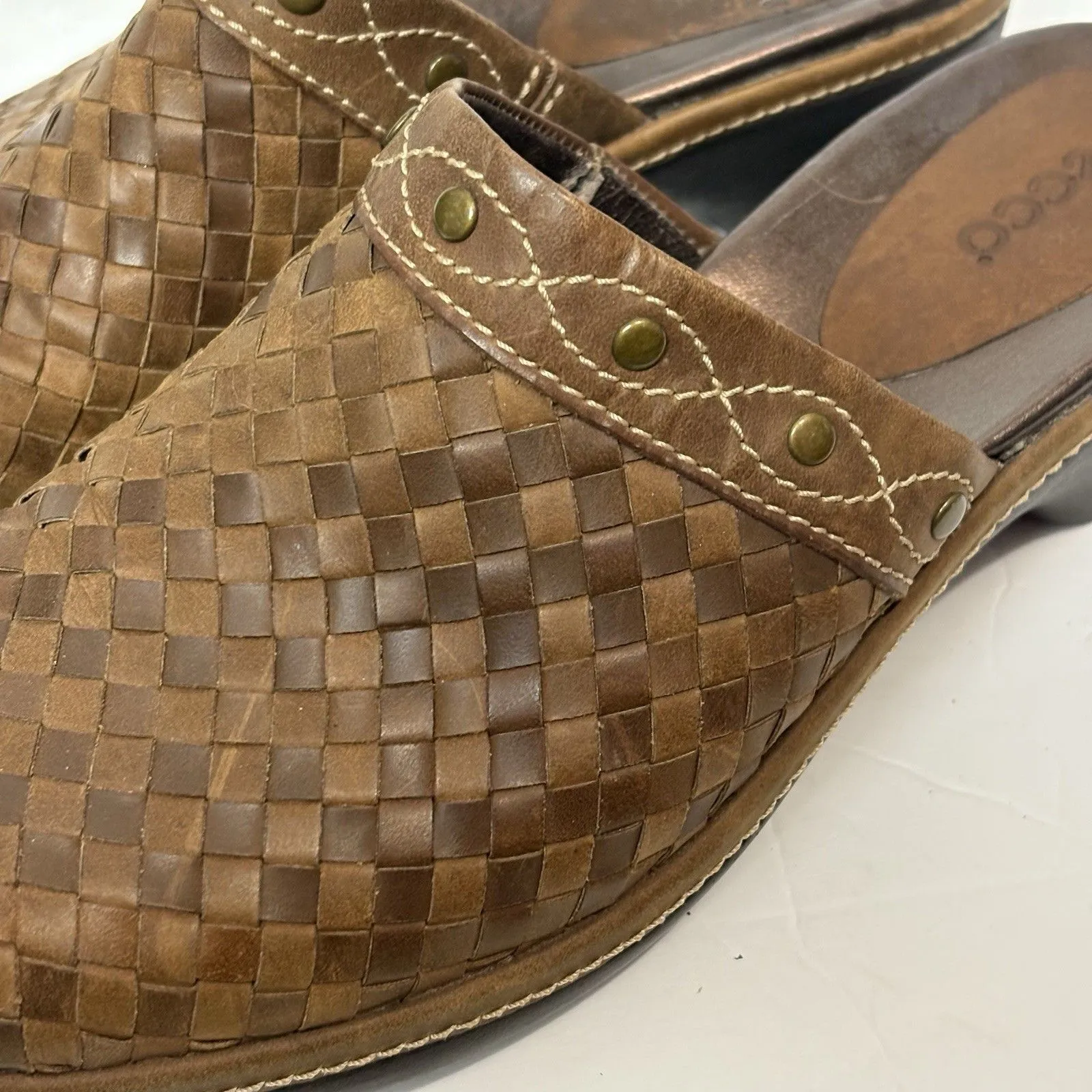 ECCO Leather Mules Women’s 39 (US 8 - Image 5