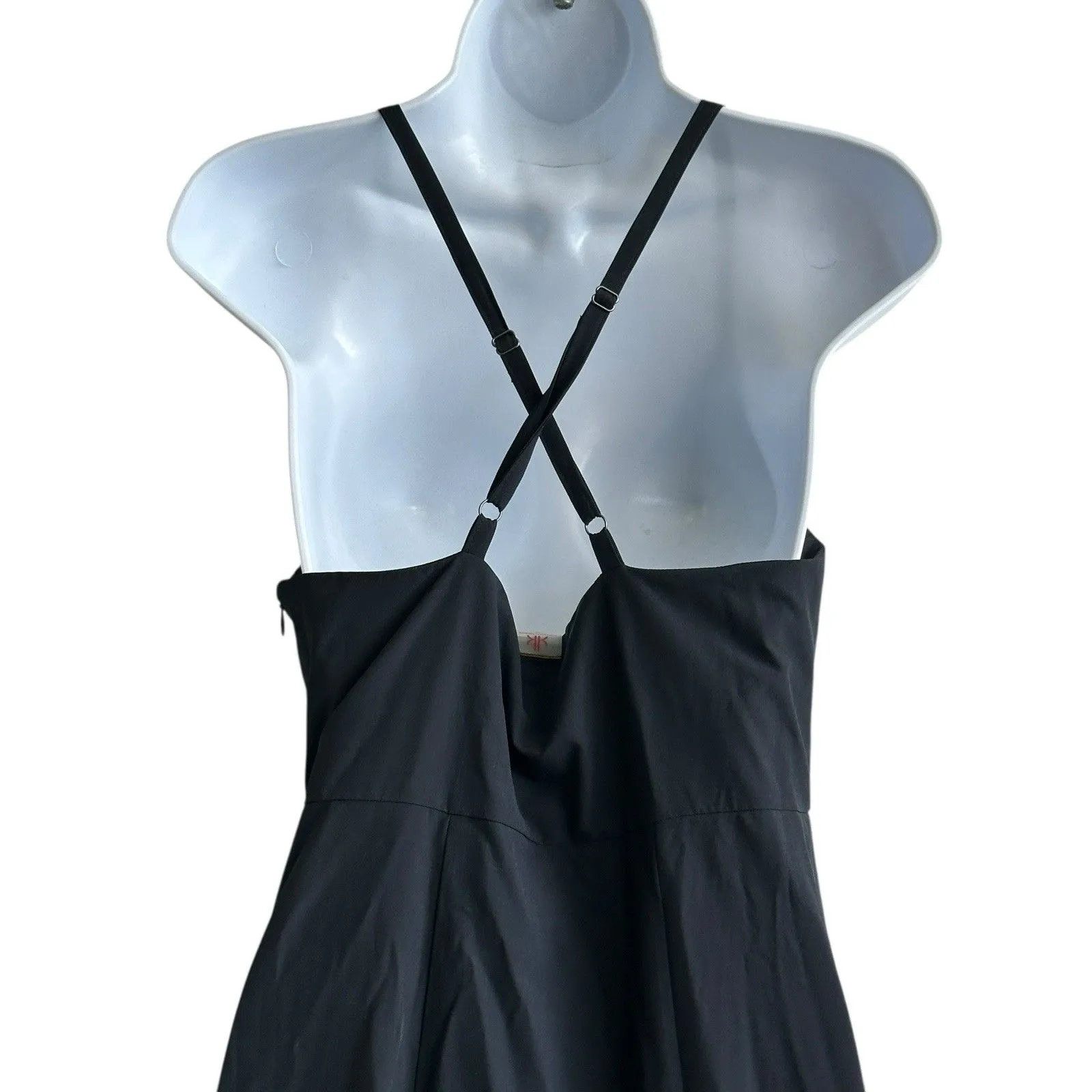 Krimson Klover Jetset Midi Handkerchief Hem Dress Black S - Image 8