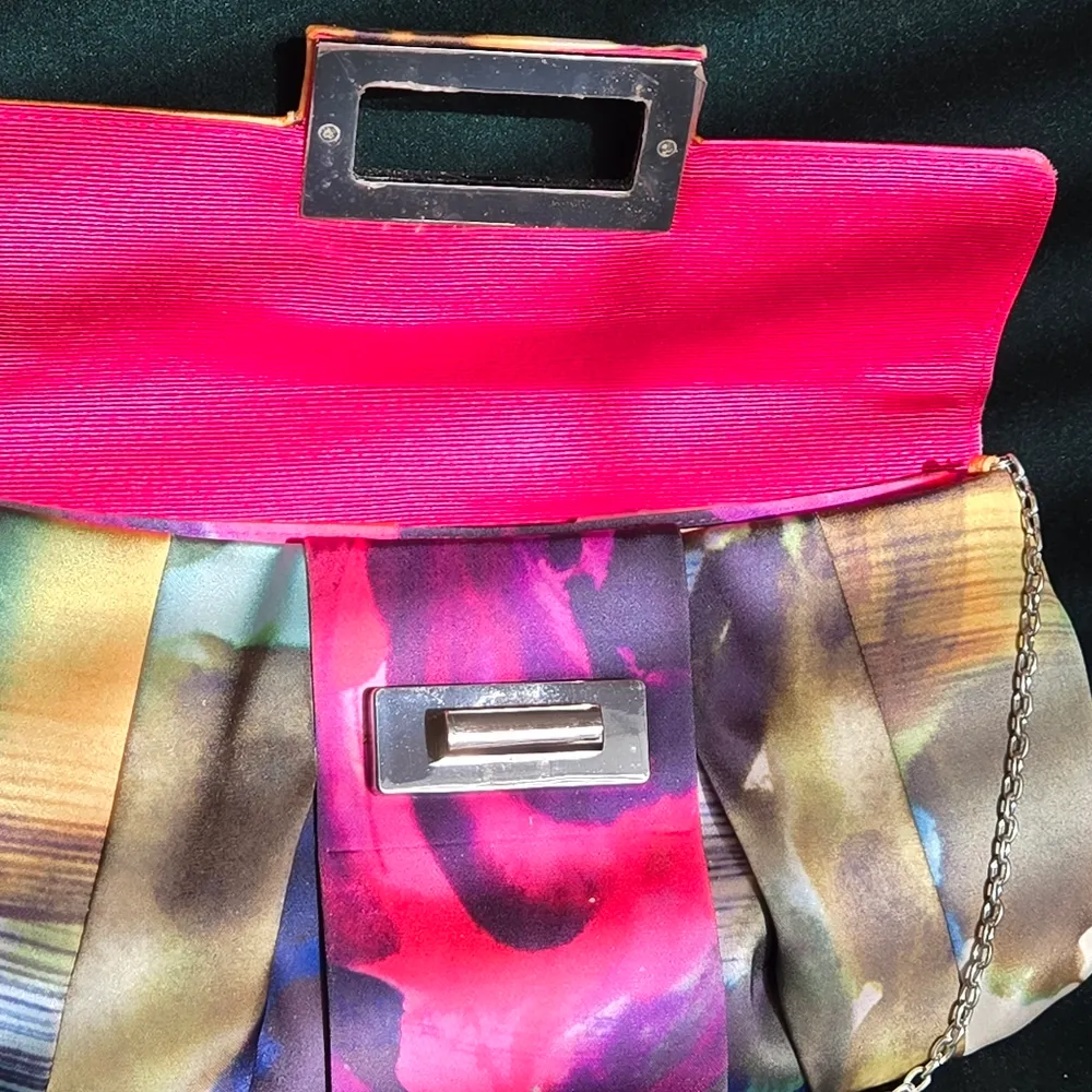 Colorful Clutch Bag Purse Pink - Image 6