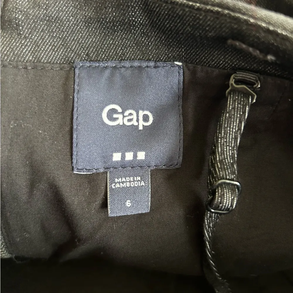 Gap Factory Cotton Blend Y2K Style Sleeveless Spaghetti Strap Mini Dress Size 6 Blue - Image 4