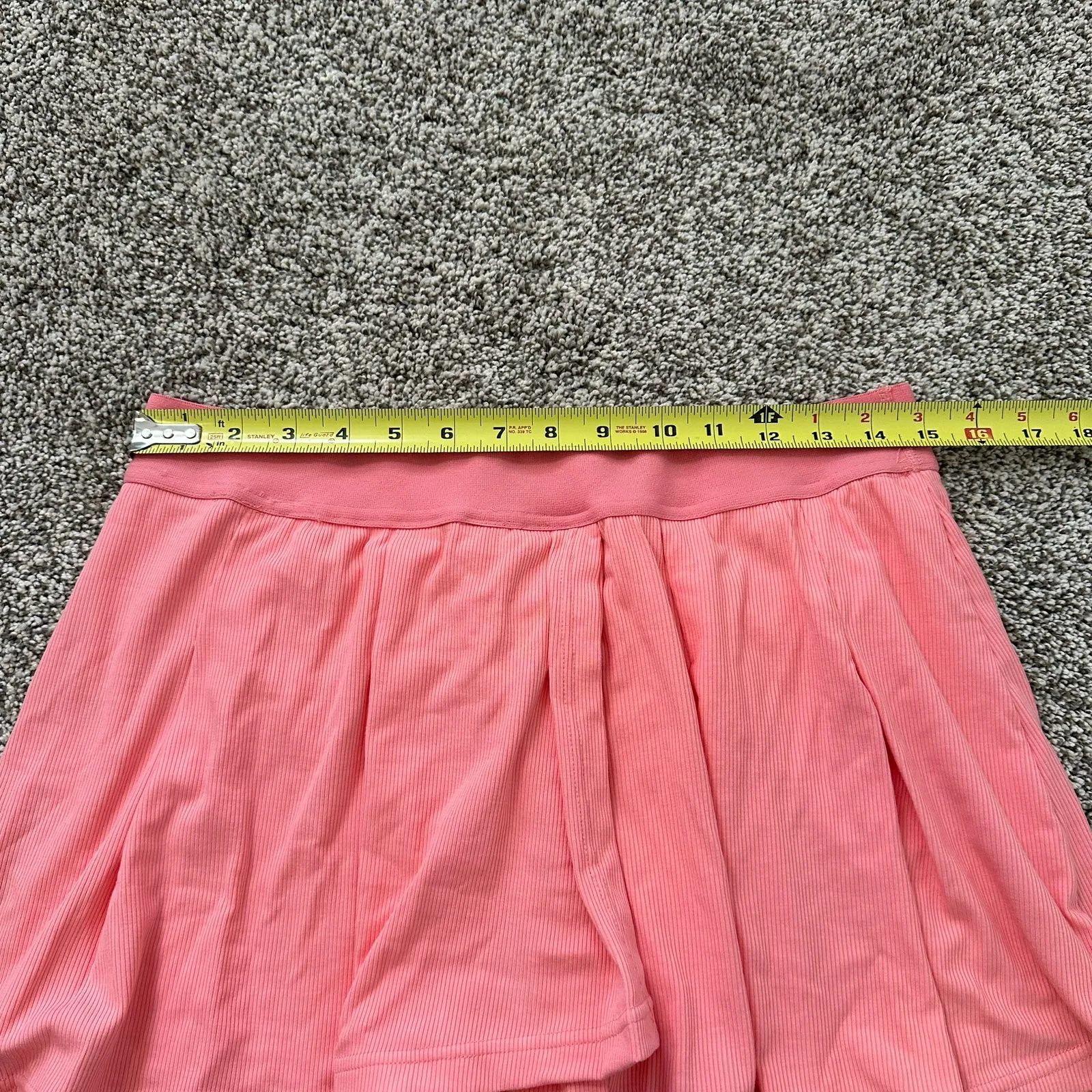 Gold Hinge bright pink ribbed mini tennis skirt size XXL NWT - Image 7