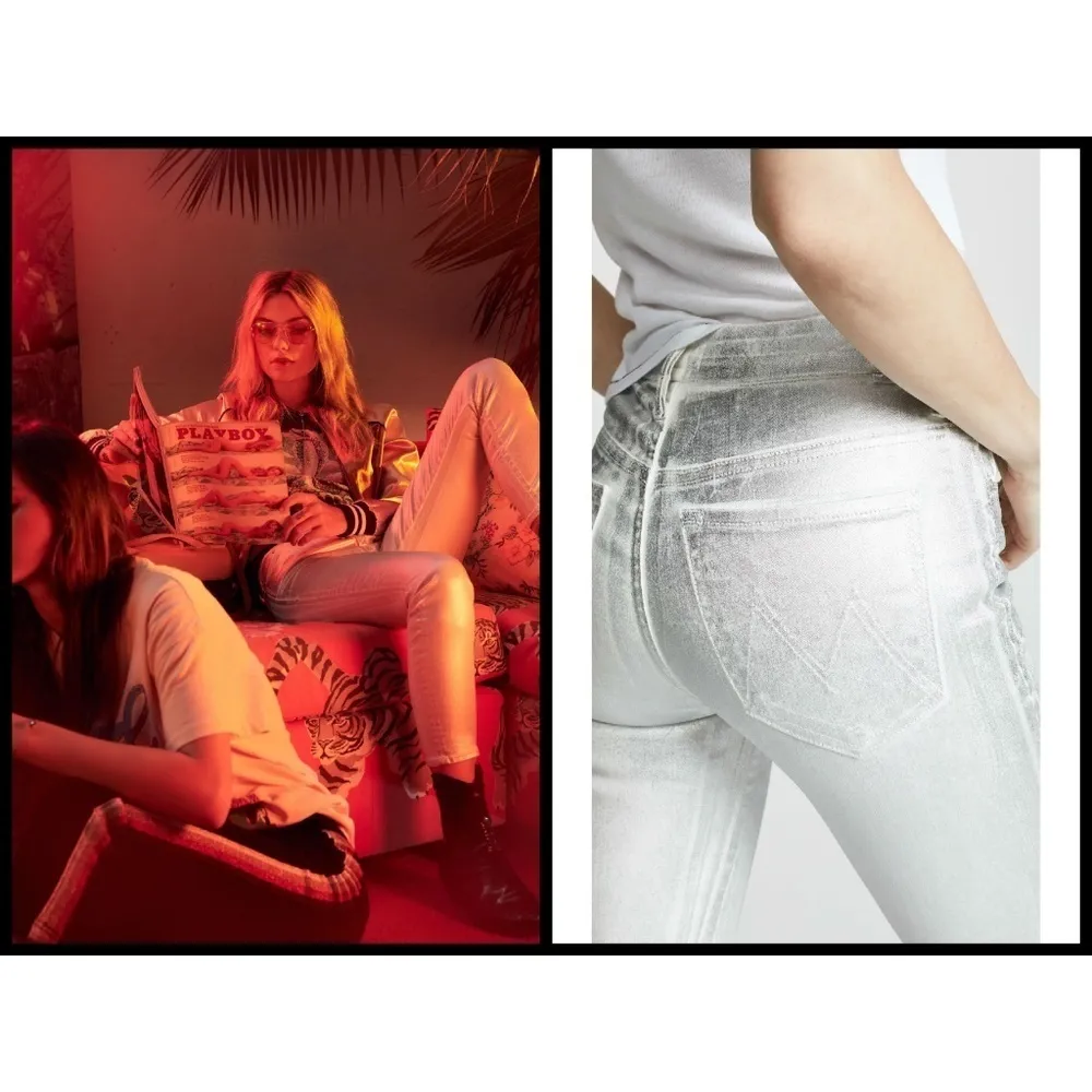 💕MOTHER💕 High Waisted Looker Ankle Silver Lining *Defect/Stain* Size 29 - Image 5