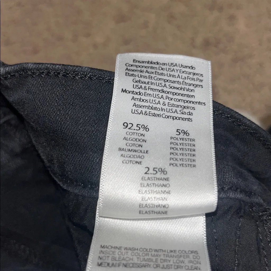 MOTHER The Insider Crop Step Fray Raw Hem Jeans Guilty Racer Black 26 - Image 12