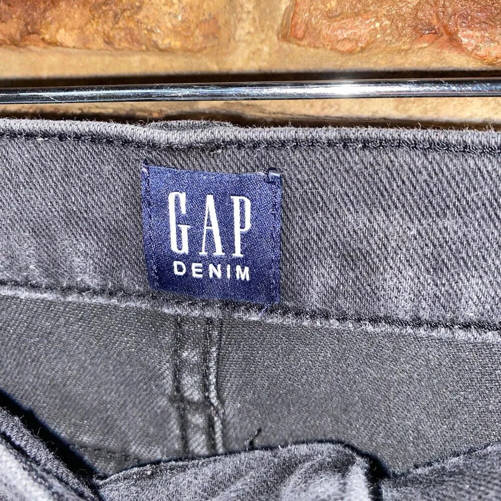 Gap Black Wash Denim Knit Favorite Jegging Jeans Women's Size 25 - Image 3
