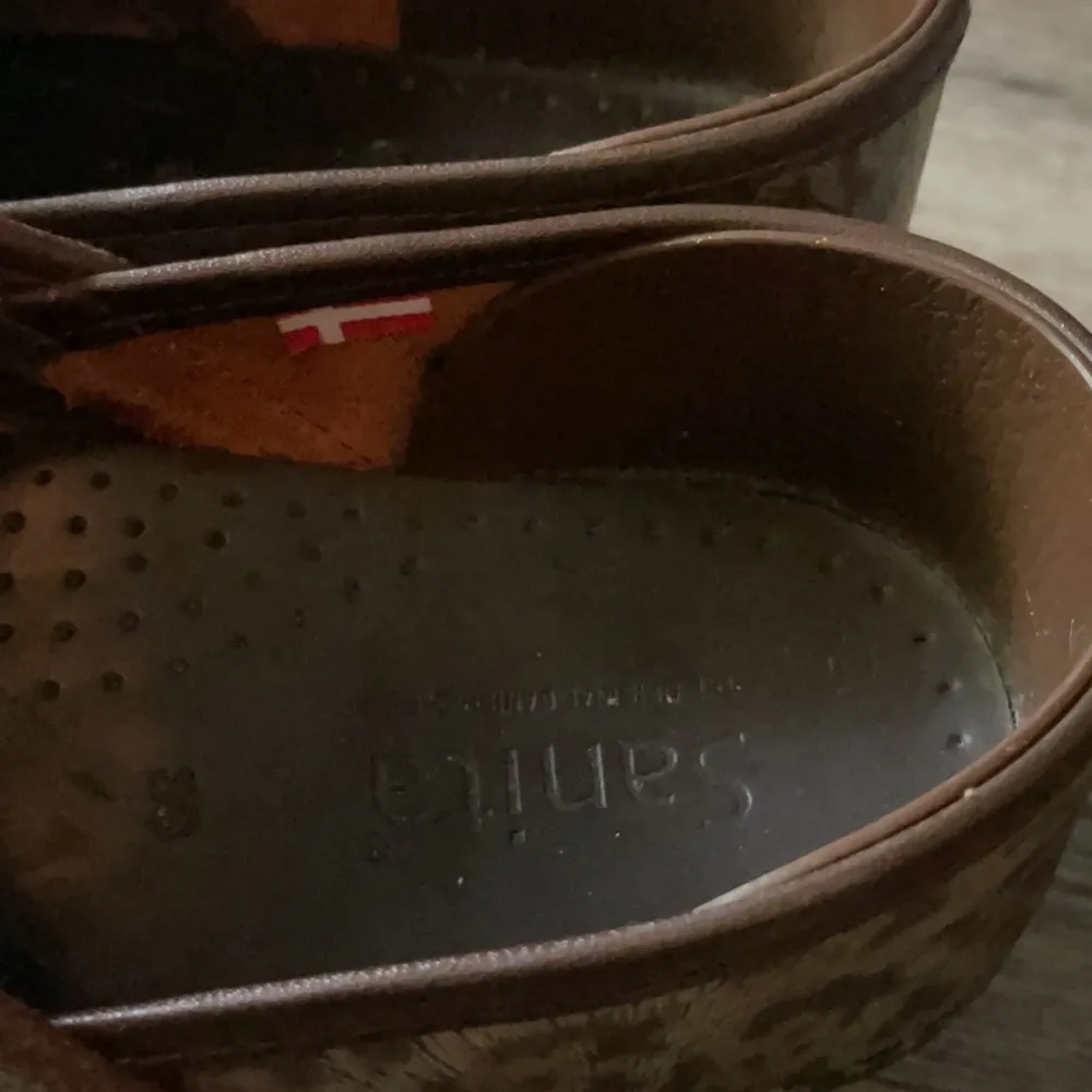 Sanita Leopard Print Clogs Size 38 (US 7 - Image 4