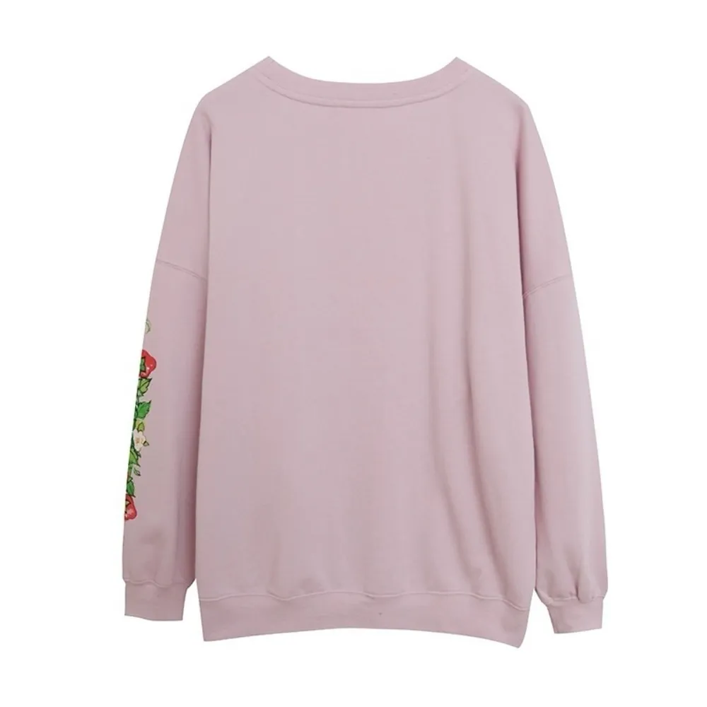 Strawberry Shortcake purple pink pullover sweatshirt SZ M Size M - Image 6