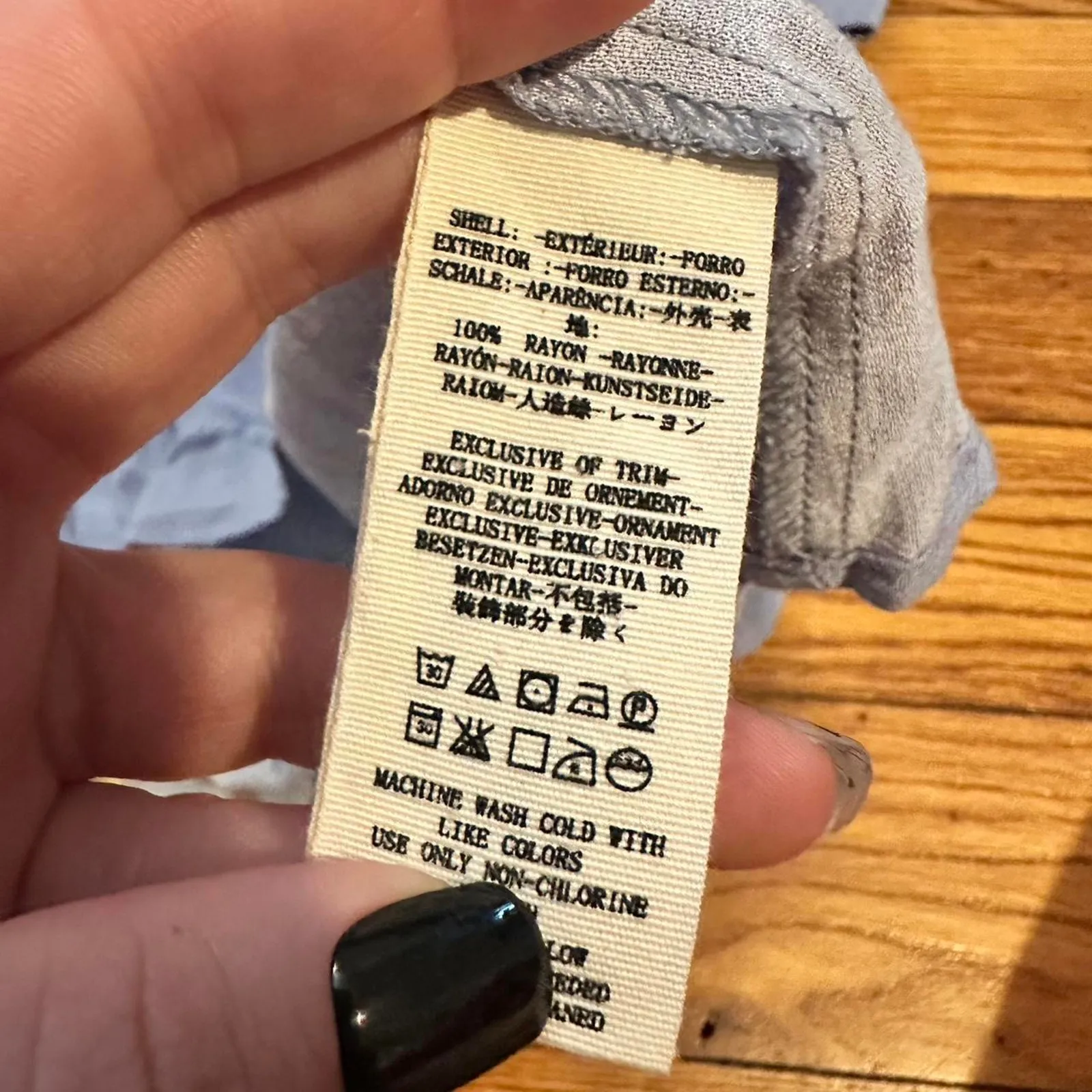 Free people blue chambray field Blouse d - Image 5