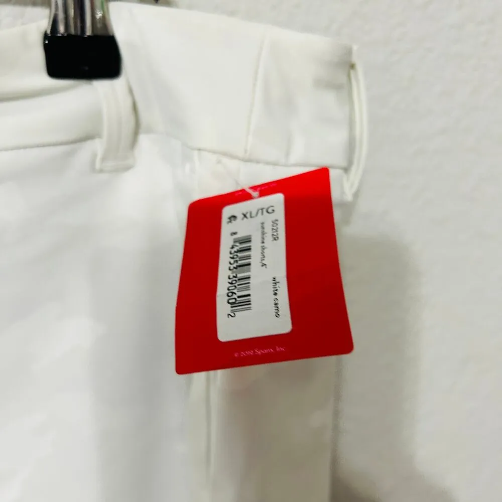 NEW Spanx Sunshine Shorts 4" White Camo Stretch Breathable UPF 50+ Size XL - Image 11
