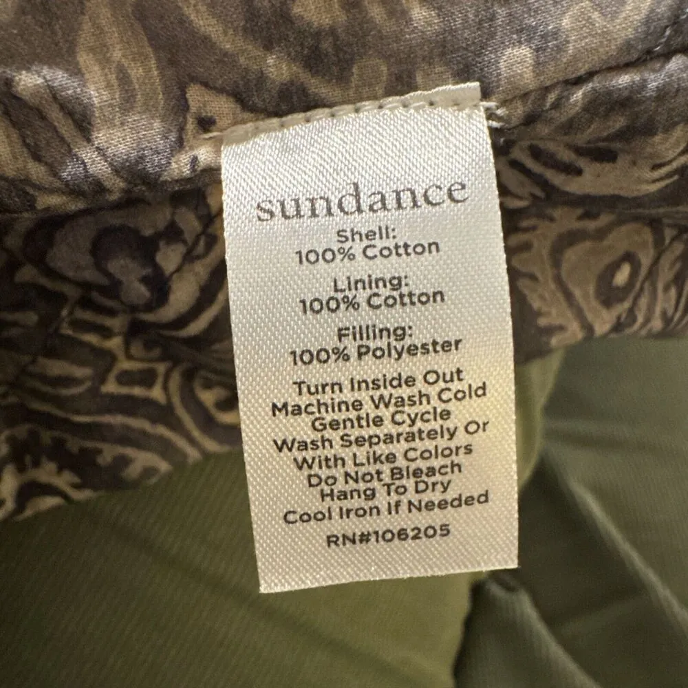 Quilted Cotton Jacket SZ XL Womens Paisley Reversible Cropped Boxy - Image 4