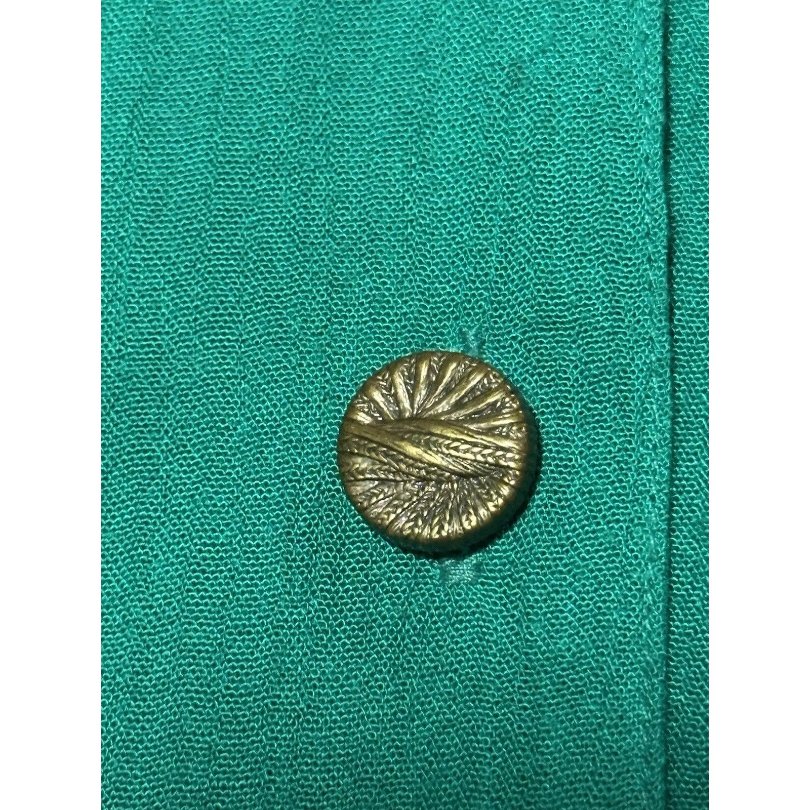 Sag Harbor Sport Palm Tree Button Up Shirt Size M Green Size M - Image 4