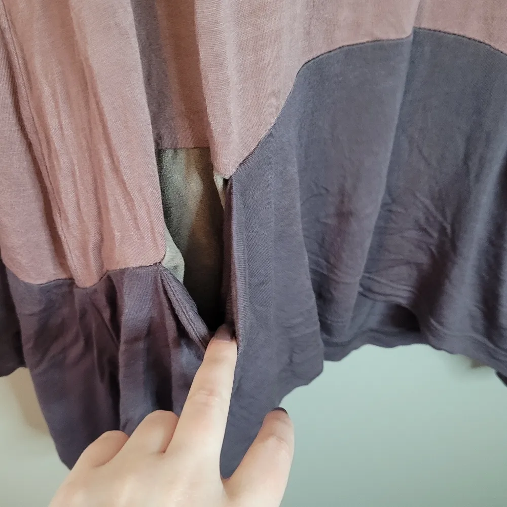 LOGO Purple Two Tone Tunic Top - Image 3