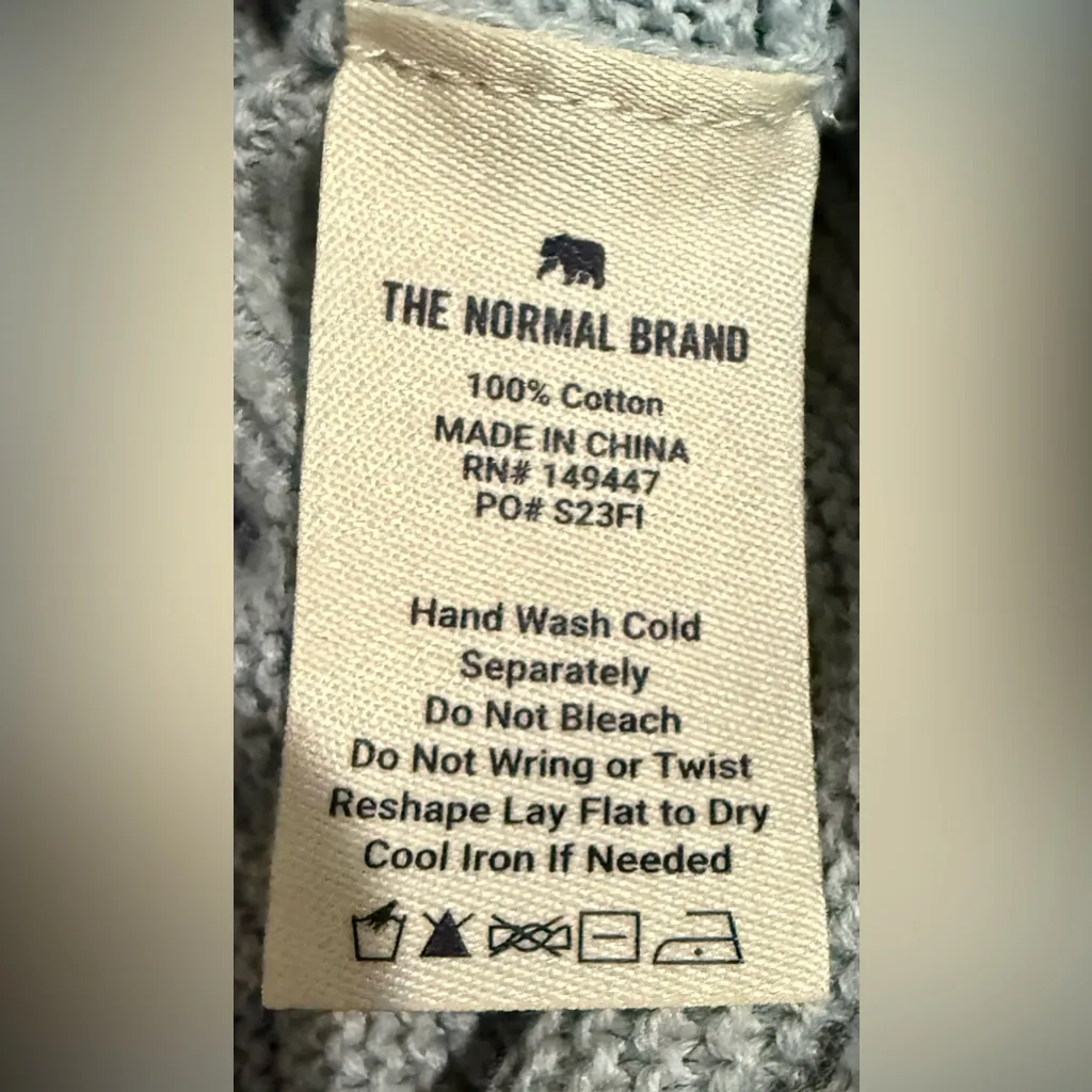 The Normal Brand Helen Henley Wide Leg Pants Thermal Sweater Set Sea Blue XS / S - Image 10