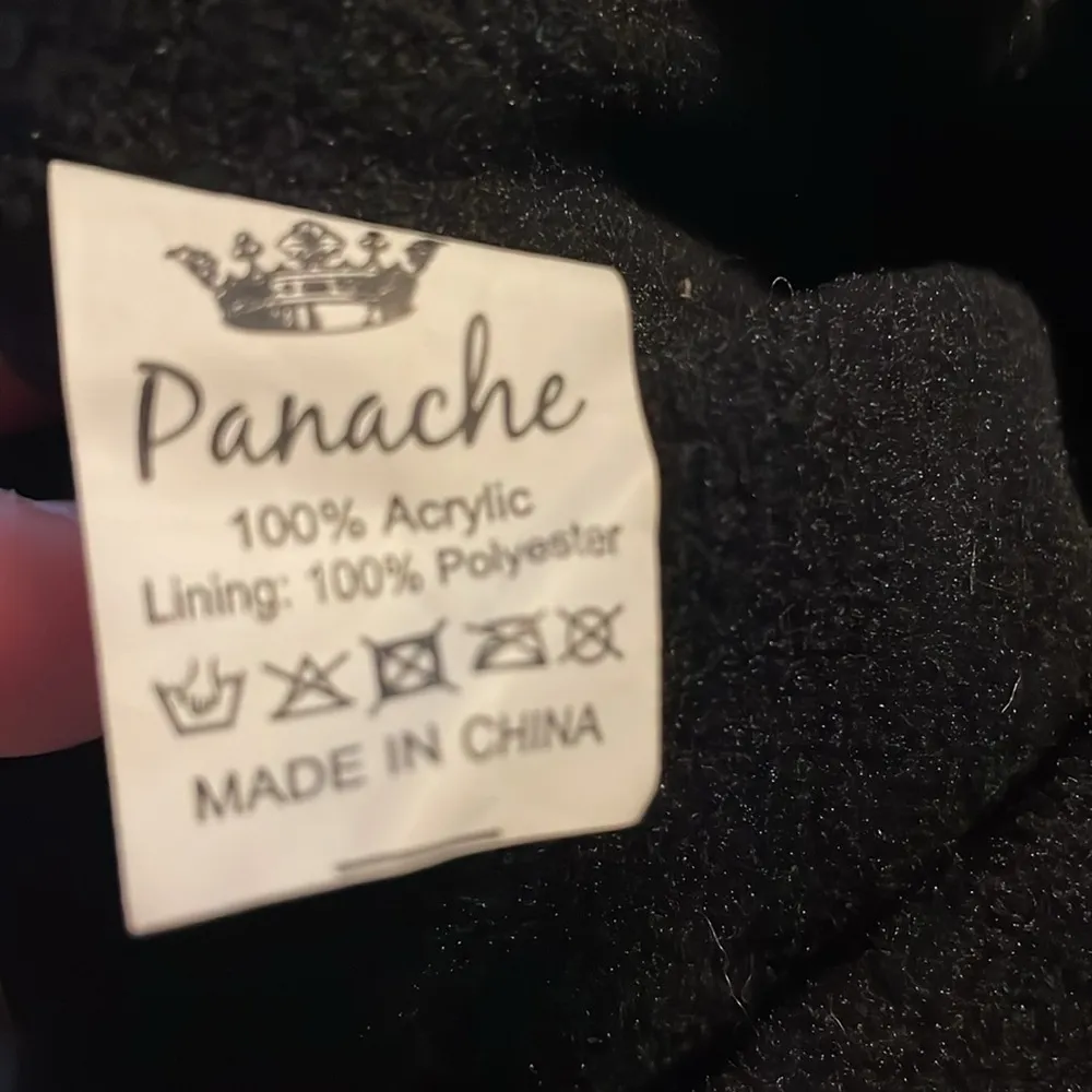 Panache Grey Gray and White Fair Isle Knit Beanie Warm Outdoor Cozy - Image 2