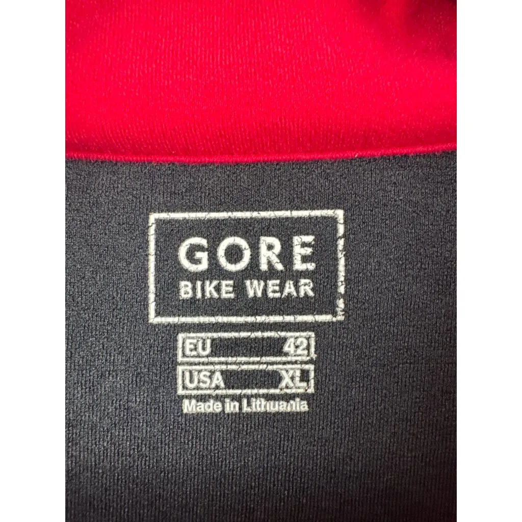 Women’s Gore Bike Wear XL Red & Black Long Sleeve Half Zip Athletic Shirt - Image 6