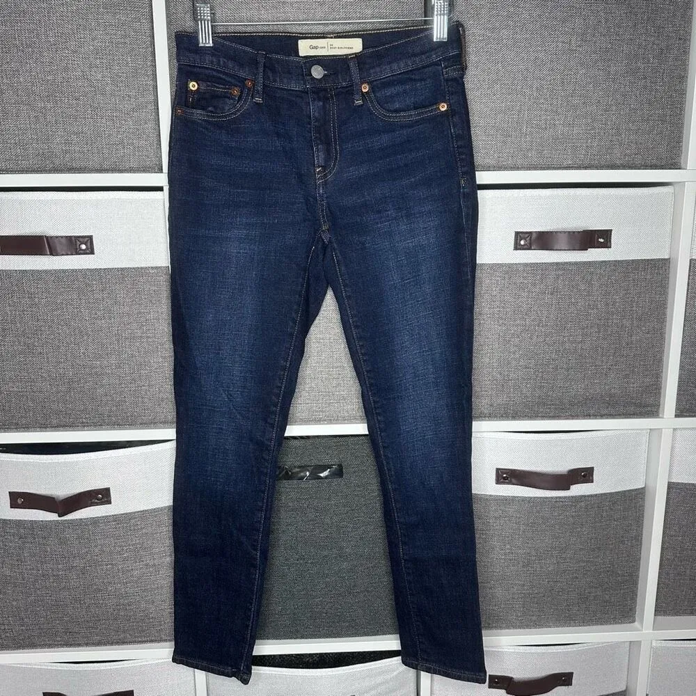 GAP Best Girlfriend Jeans Dark Wash Size 24 - Image 3