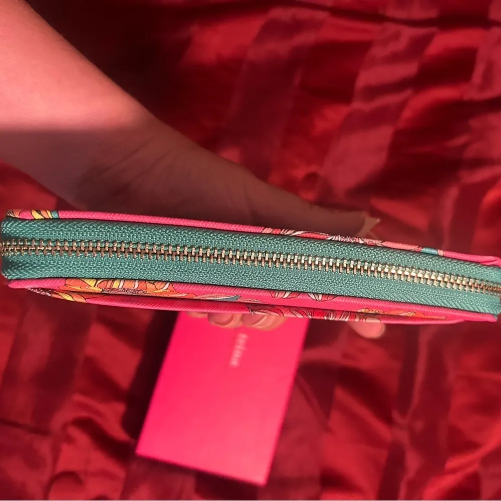 Trina Turk Pink Wallet with Floral Design - Image 8