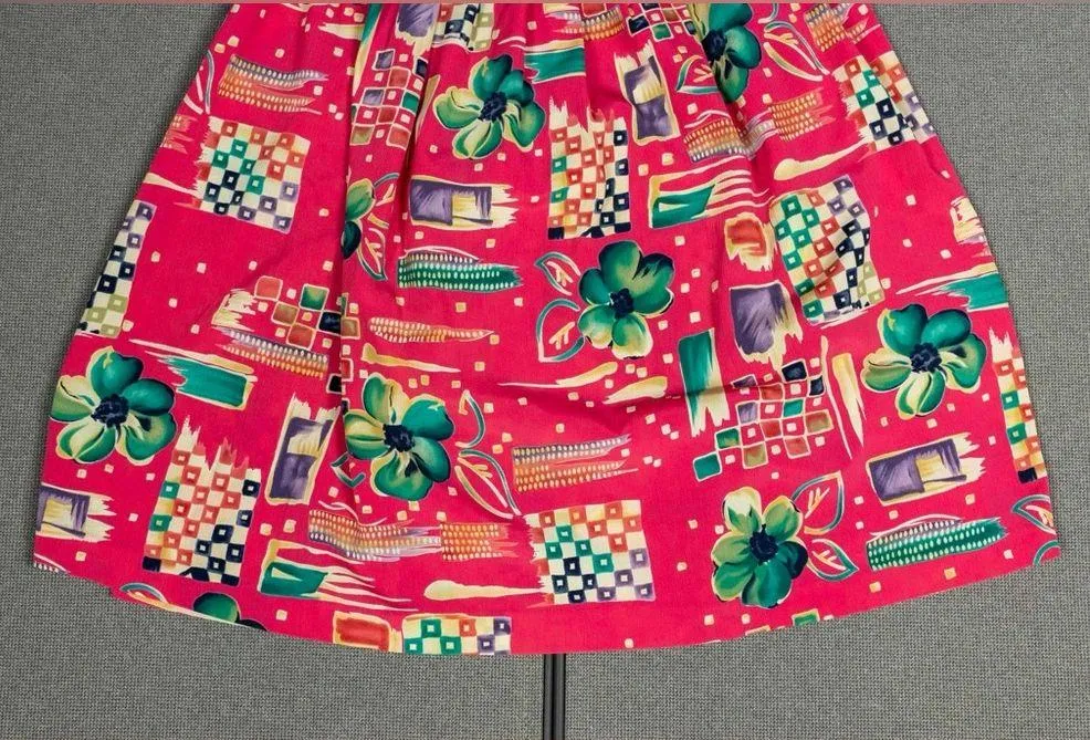Alfred Dunner Tropical Printed Pleated Front Skirt - Image 3