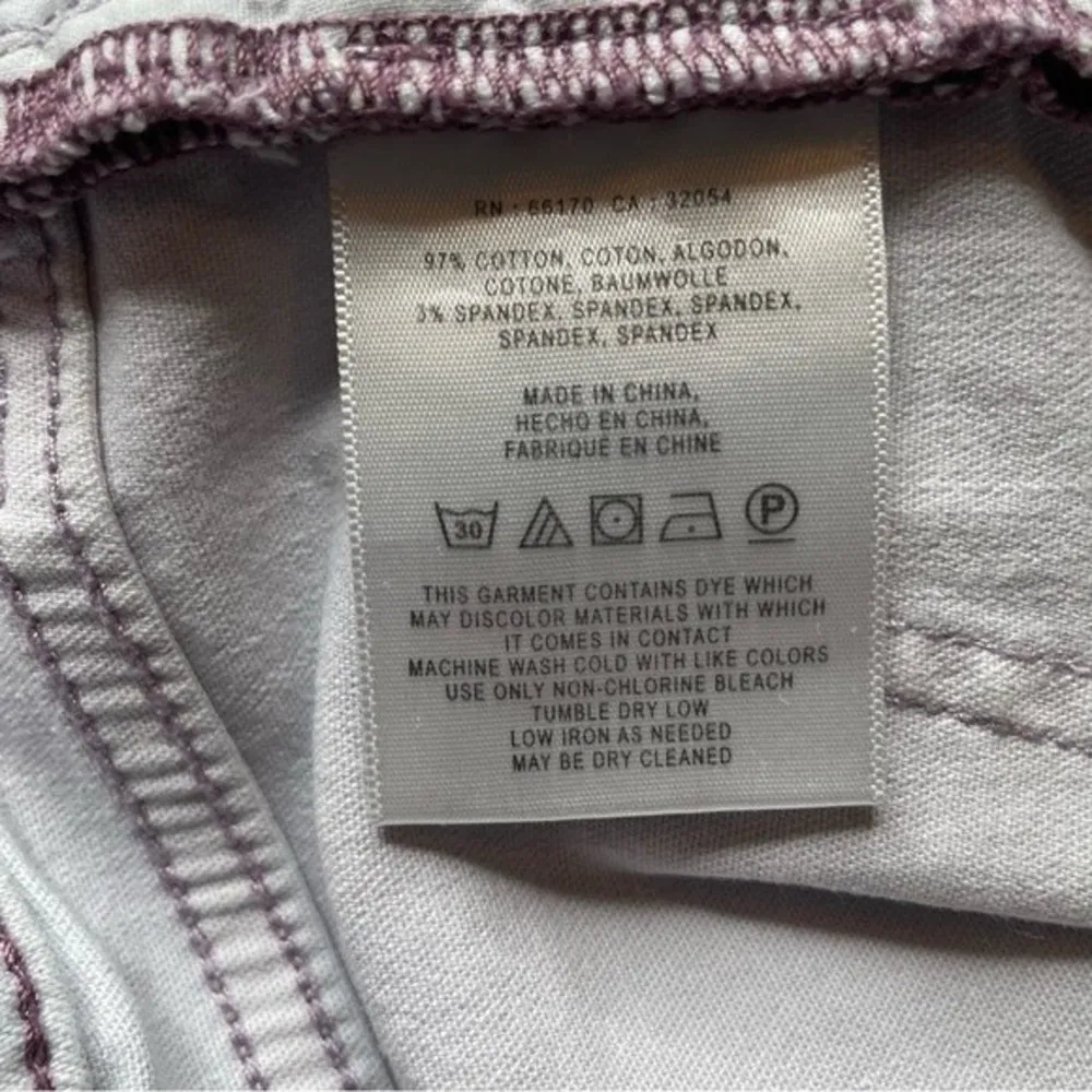 Pilcro and the Letterpress Tuxedo Seam Slim Straight Leg Jeans 27 Light Purple - Image 9