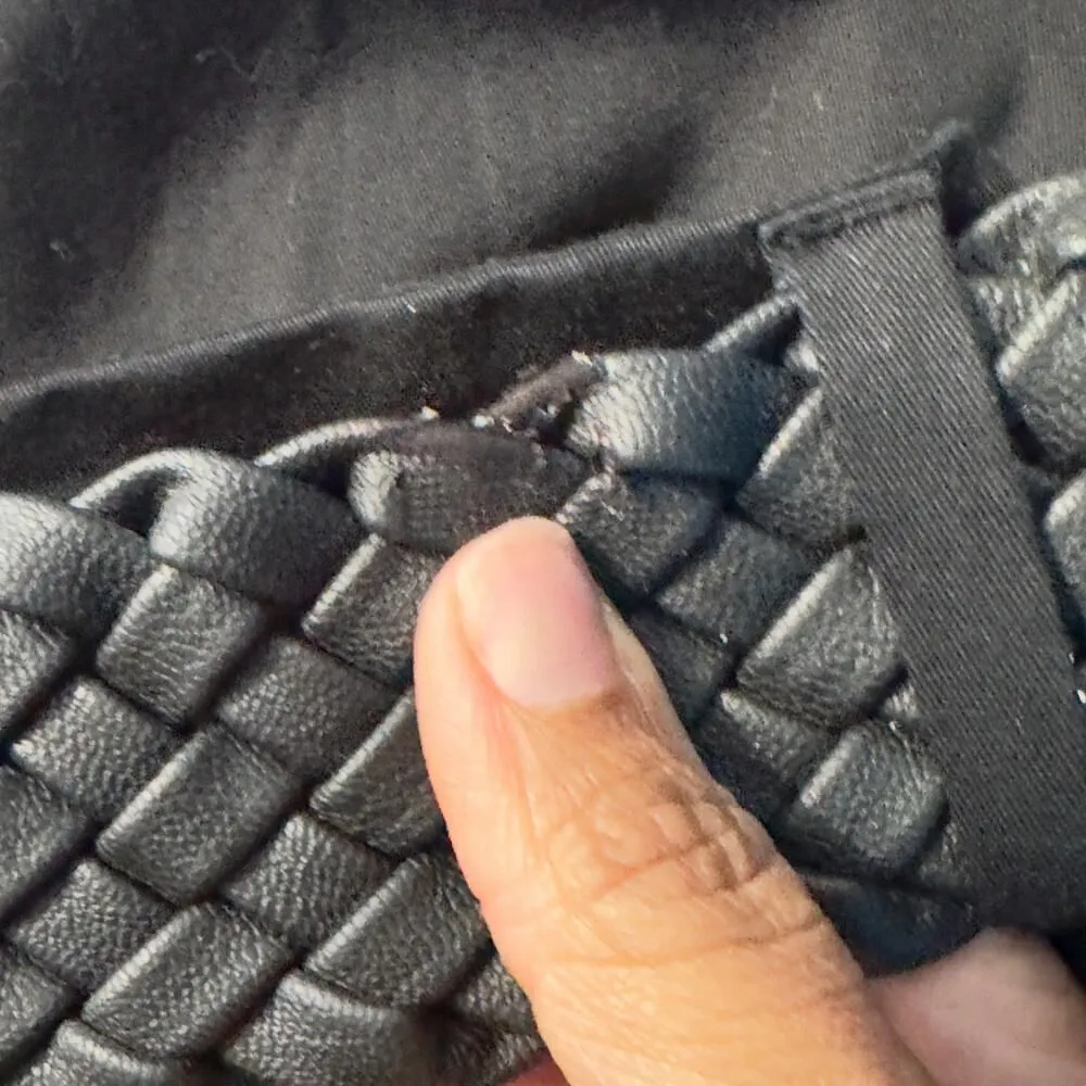 Zara Basic Black Front Pleated A-Line Belted Mini Skirt Women's Sz XS - Image 6