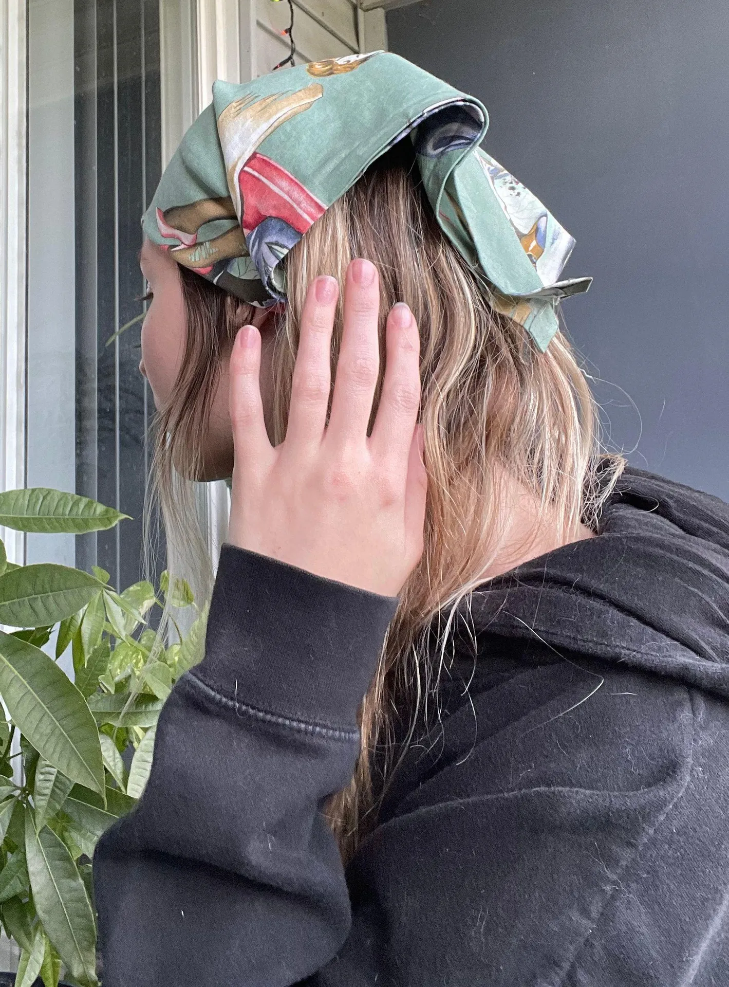 girls bandana Green - Image 3