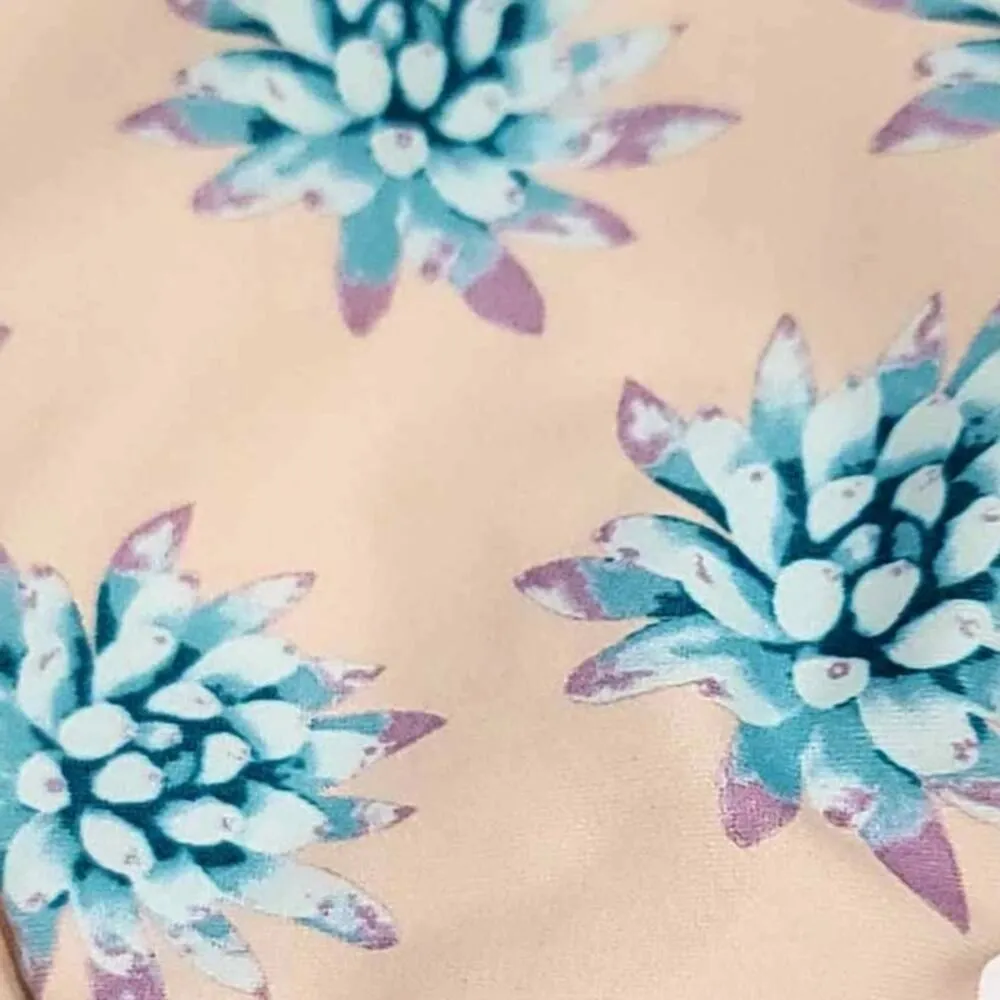 Tori Praver Swimwear Shyla / Kalani Bikini Set Wild Agave Ginger Pink Blue Large - Image 7