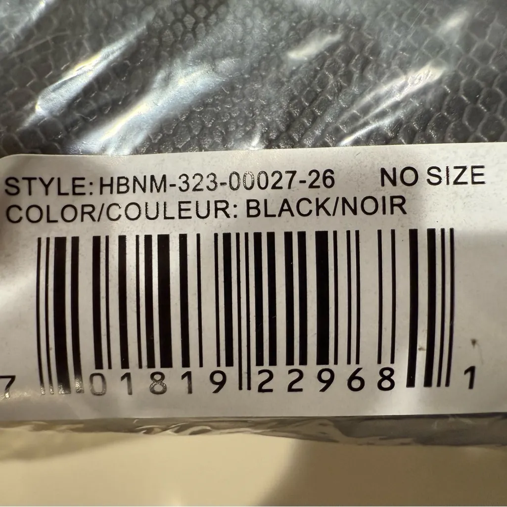 Nicole Miller Black Python Print Bag - Image 4