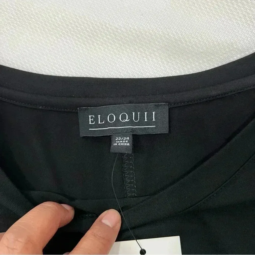 Eloquii  Blouse Draped Front 22/24 - Image 8