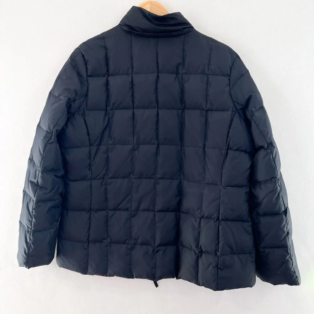 Gap  Black Down Feather Puffer Jacket Large Women's Quilted Puffer Jacket Down - Image 2