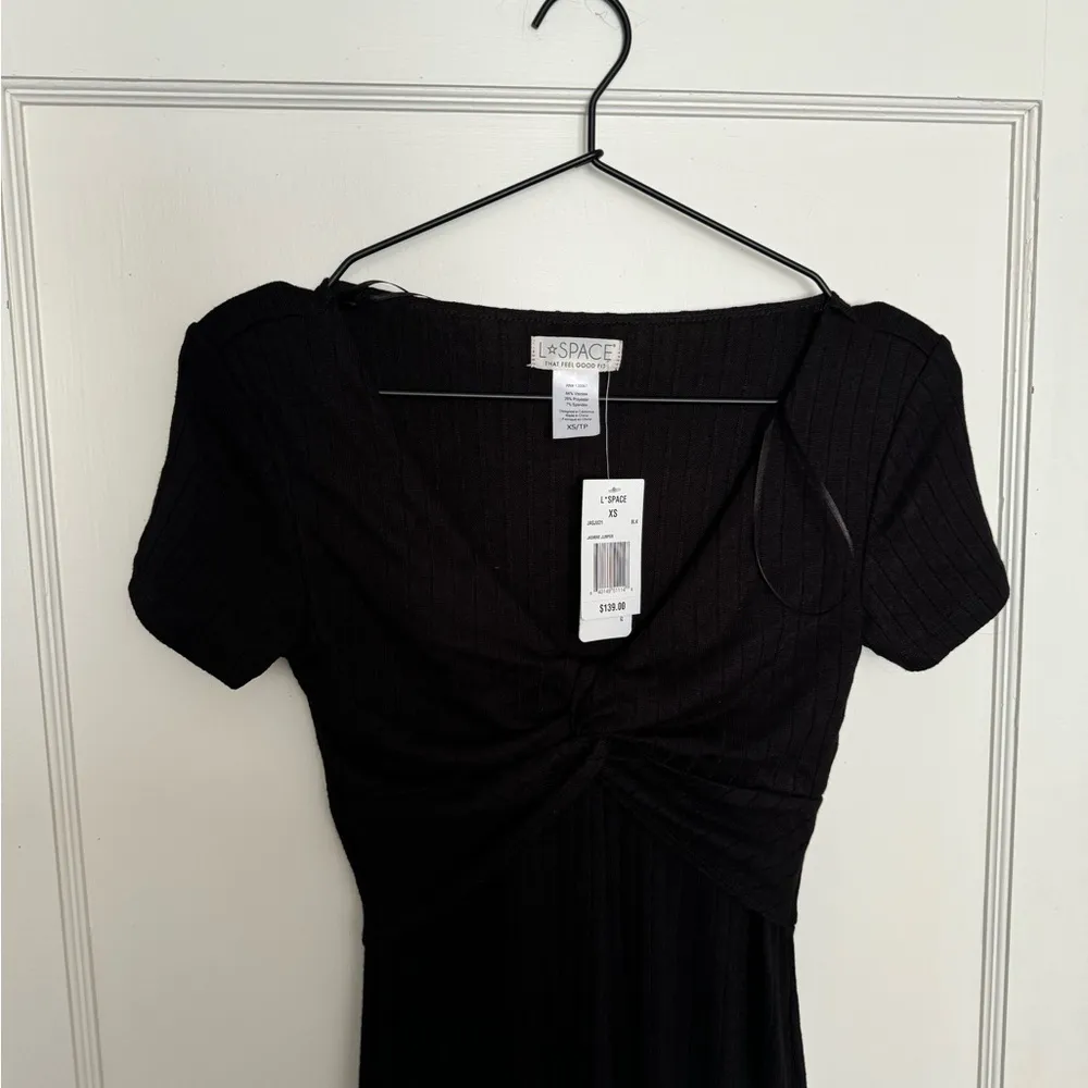 L*Space Jasmine XS‎ Black Stretch Comfy Jumpsuit - Image 6