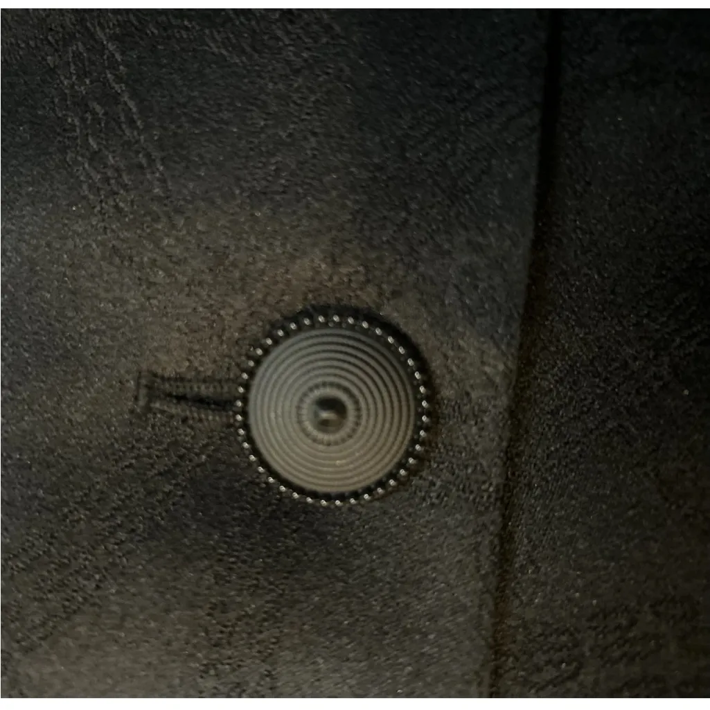 Le Suit Jacquard Evan Picone Middleton Skirt Suit Sz 16 Ruffle Collar - Image 5