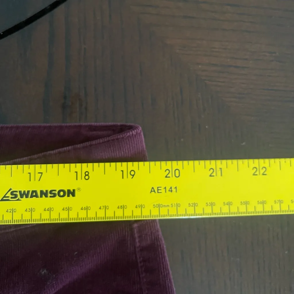 Talbots Deep Red Corduroy Trousers size 16 - Image 5