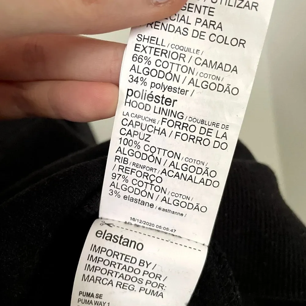 Puma black athletic sweater hoodie sweatshirt comfortable top cotton classic - Image 7