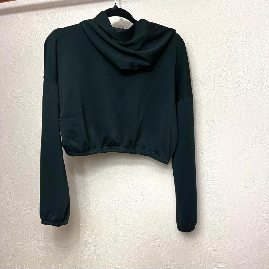 Gilly Hicks Black Cropped Zip-Up Hoodie - Image 3