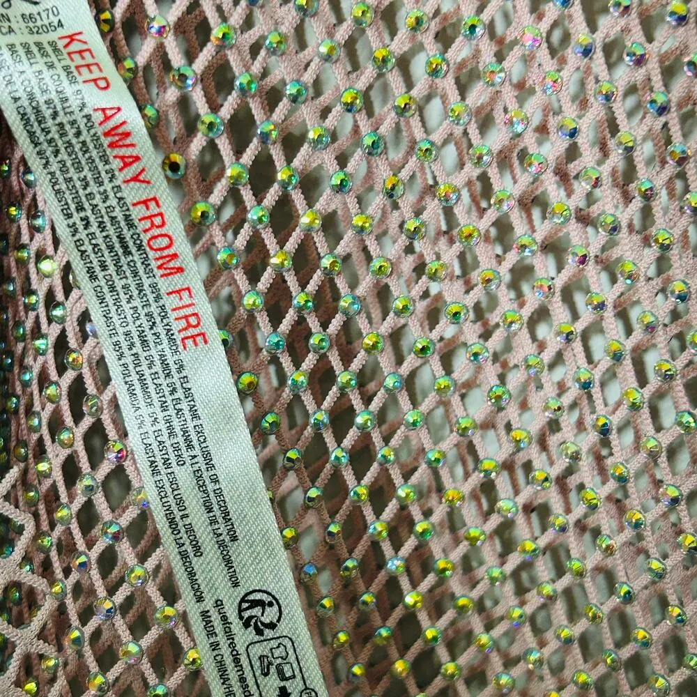 NEW Free People Filter Finish Cami Tank Metallic Pink Combo Size Small Loose Fit - Image 9